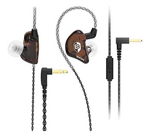 Basn Bsingerpro Dual Drivers Auriculares Auriculares Auricul Color Brown