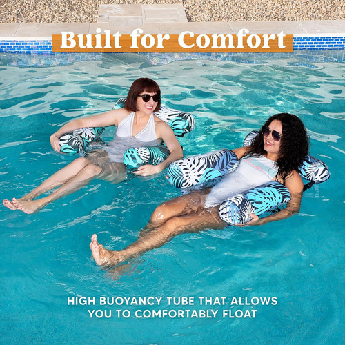 Sillas Flotantes Para Piscina Sloosh Hojas Tropicales, 2 Un