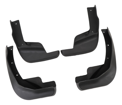 Guardabarros Para Coche, 4 Unidades, Solapas Negras, A Prueb