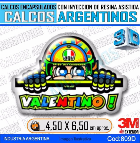 Calcomanias 3d Con Relieve, Accesorio Autos Valentino