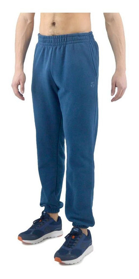 Pantalon New Balance Essential Graph Hombre Algodon Azul Mp11590ecl