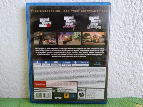 Grand Theft Auto Trilogy The Definitive Edition Ps4 (Usado)