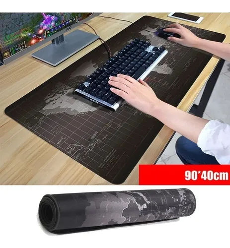 Mouse Pad Gamer Diseño Mapa Mundo 90x40 Cm Mouse Pad Gamer Diseño Mapa Mundo 90x40 Cm