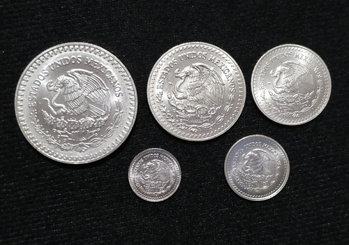 Monedas De 1/20, 1/10, 1/4, 1/2 Y 1 Onza De Plata Libertad (Usado)