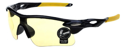 Óculos Esportivo Sol Bike Ciclismo Corrida Vôlei Noturno Cor Amarelo