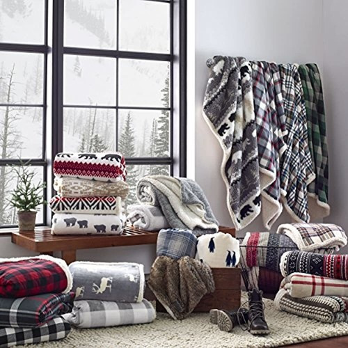 Imagen 4 de 4 de Eddie Bauer Fairlsle Sherpa Manta Reversible