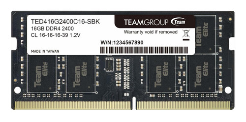 Memoria Ram 16gb Ddr4 2400mhz Pc4-19200 Sodimm Teamgroup