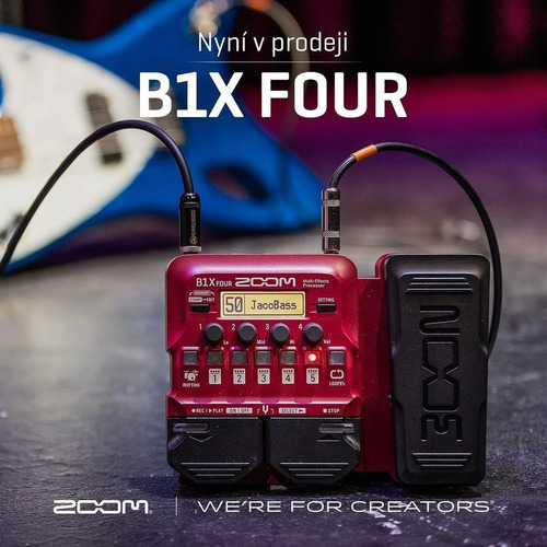 Zoom B1x Four Pedalera + Adaptador 9v +envio+ Rocker Music