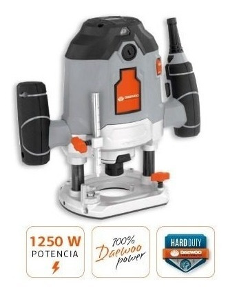 Imagen 5 de 9 de Fresadora Router Rebajadora Tupi Daewoo 1250w + Acces 6-8mm