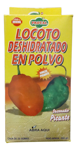 Locoto En Polvo 10 G Ají Picante Pack X 200 Unidades