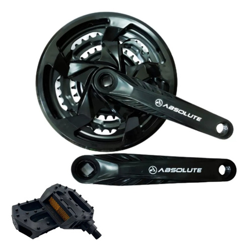 Pedivela Absolute 3 Coroas Triplo Bike + Pedal Plataforma 