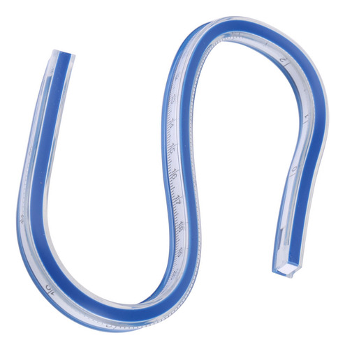 1 Pcs Curva De Plástico Flexible Regla De Regla Drawing