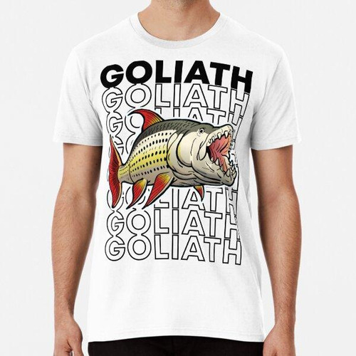 Remera Goliat Tiger Fish 80's Monster Fish Algodon Premium