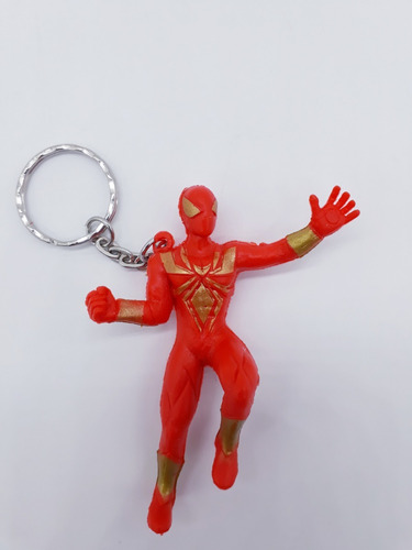 Chaveiro Homem Aranha Gold 6cm Coleção Brinquedo Marvel