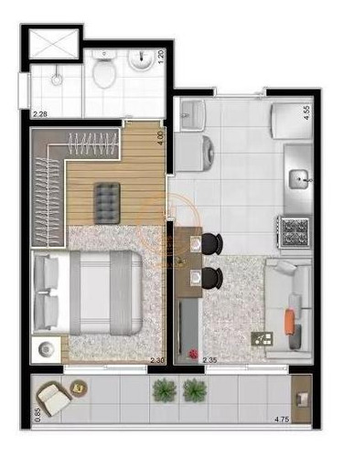 Apartamento Com 1 Dormitório(s) Localizado(a) No Bairro Vila Romana Em São Paulo / São Paulo - 4342:908461