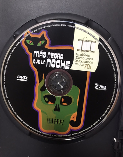 Película Más Negro Que La Noche En Dvd De 1975