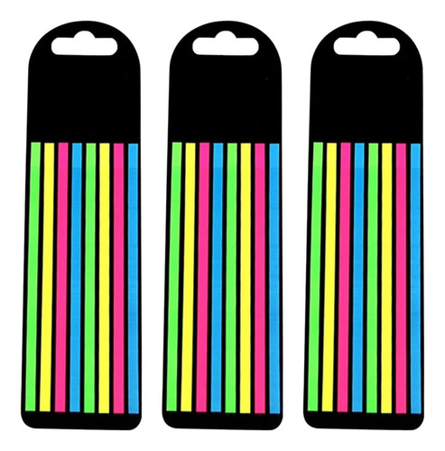 3 Cajas/480 Notas De Colores Fluorescentes