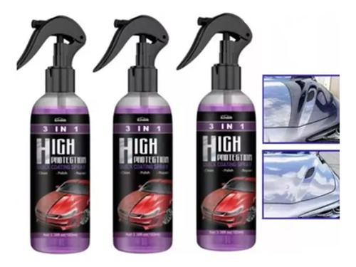 Axw Quick Car Coating Spray 3en1 Detergente De Alta