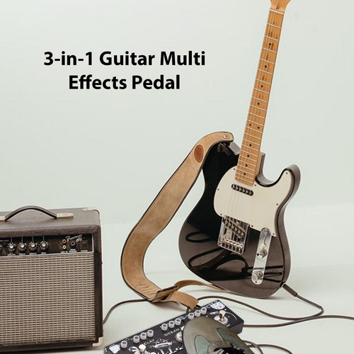 Pedal Multiefectos Para Guitarra Rowin 3 En 1 Delay/ocean