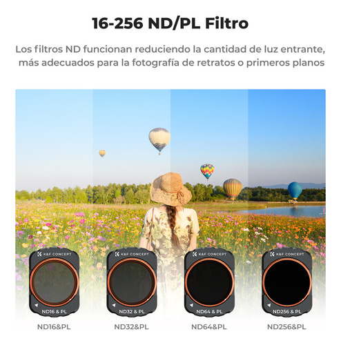 Juego De Filtros Uv/cpl/nd K&f Concept Para Dji Osmo Pocket