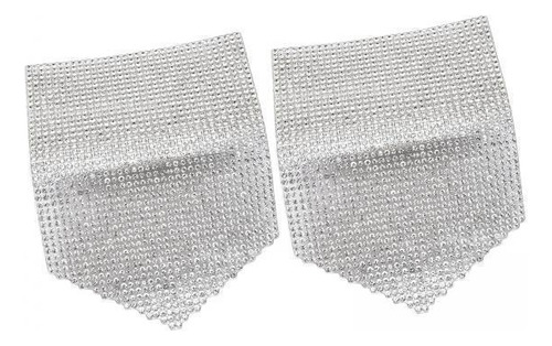6 X 2 Parches De Diamantes De Imitación Para Planchar En