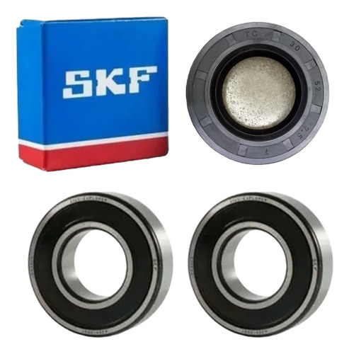 Kit Rodamientos Skf Reten Lavarropas Candy 7ca76 03/04