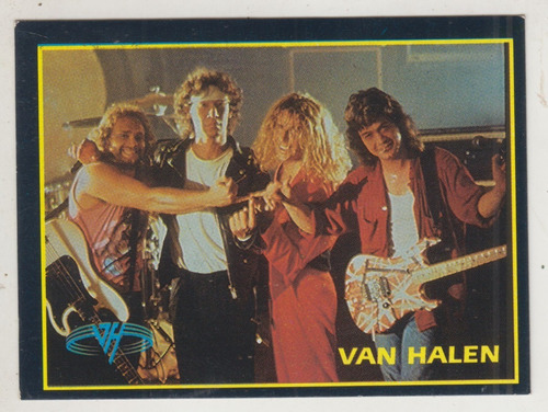 1994 Tarjeta Rock Cards Banda Van Halen Unica Argentina Raro