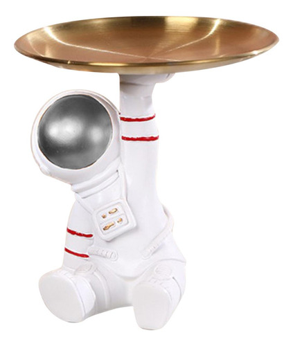 Bandeja De Armazenamento De Estatueta De Moderno Prata