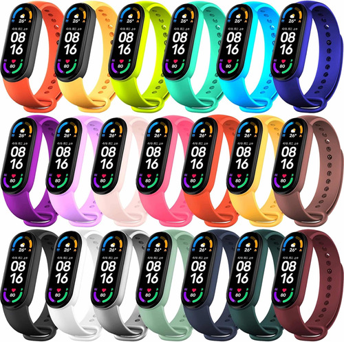 Xiaomi Mi Band 5 6 Huami Amazfit 5 Malla Pulsera Banda (x2)