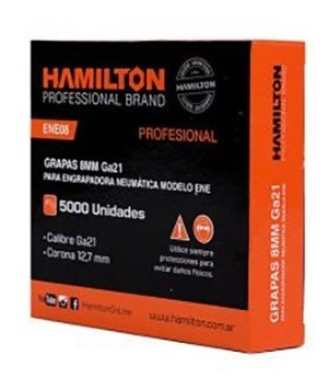 Grapas Grampas Engrampadora Ga21 14 X 12.7mm Hamilton 5000un