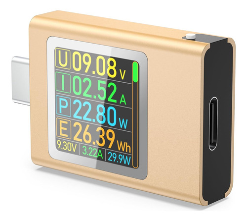 Probadores De Medidor De Potencia Usb C, Multímetro Digital