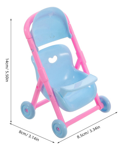 Cochecito De Bebé En Miniatura, Cochecito Plegable, 2 Unidad