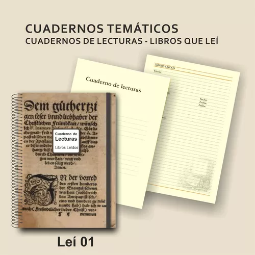 Cuaderno De Lecturas - Libros Que Leí - A5 Tapa Dura