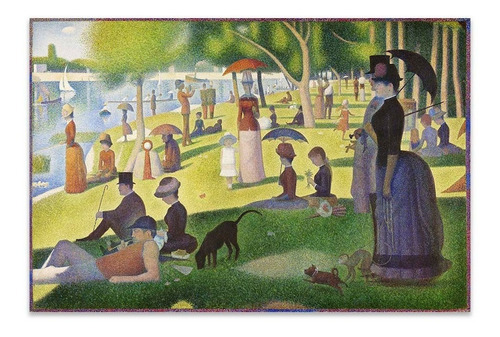 Cuadro Canvas Un Domingo En La Gran Jatte Seurat 46x70 M Y C