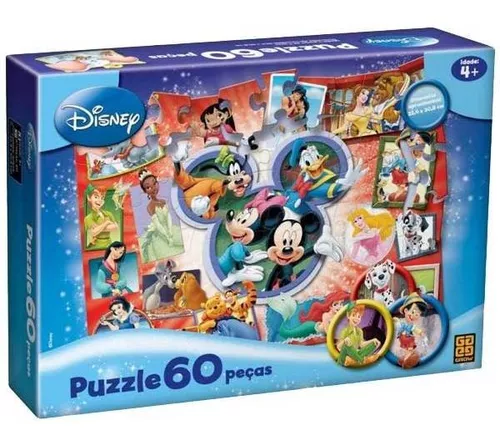 QUEBRA CABEÇA DISNEY 60 PÇS - LIDER - Babu Brinquedos