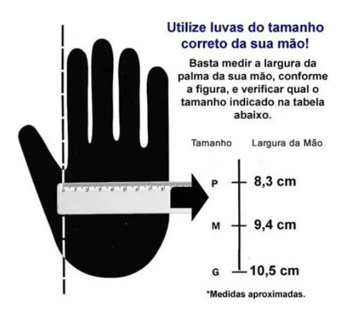 Imagem 3 de 4 de Luva Vinil Sem Pó Descartável Talge 100 Unidades