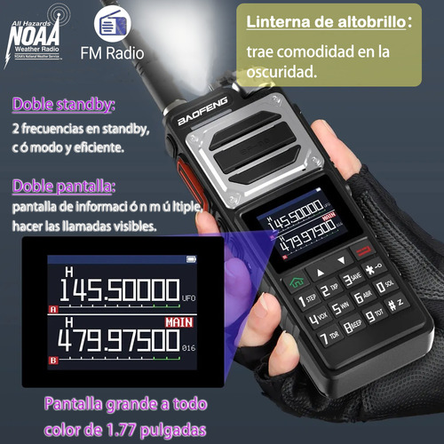 Radio De Comunicacion Multibanda Alta Potencia Metálico Amfm