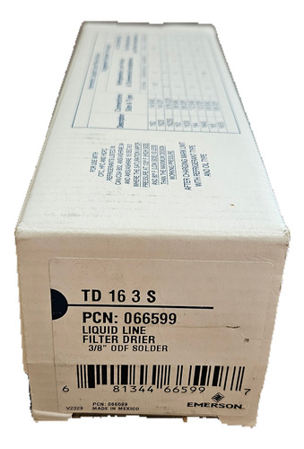 Filtro Deshidratador Emerson Td 163-s 3/8 Soldable