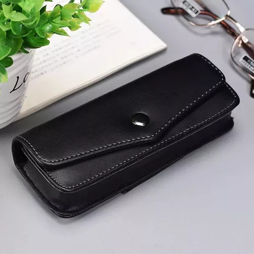 2 Fundas De Piel Para Gafas Para Hombre, Cinturón De Piel Po