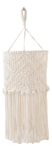 Pantalla De Lámpara De Macramé Pantalla De Luz De Borla