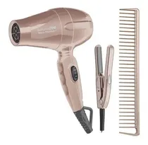 Comprar Combo Viajero Babyliss Pro Secador+plancha Rose Gold+peine