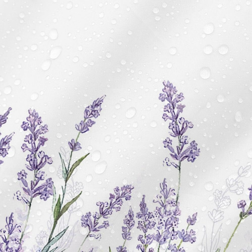 Cortina De Ducha De Lavanda De 180x180 Cm, Cortina De Baño