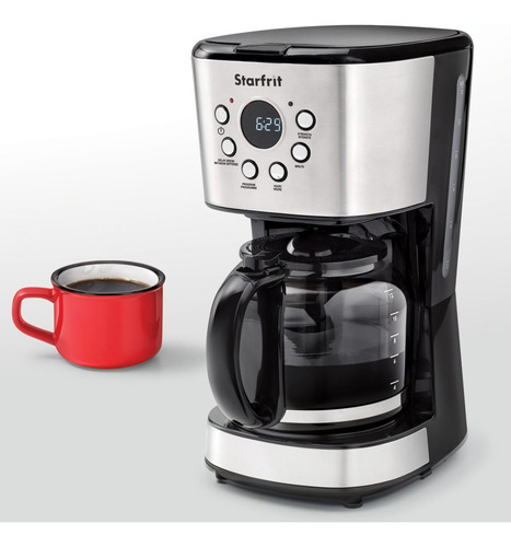 Cafetera De Goteo Programable Starfrit 12 Tazas Pantalla Lcf