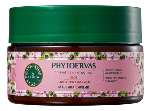 Phytoervas Flor De Cerejeira E Açaí - Máscara Capilar 220g