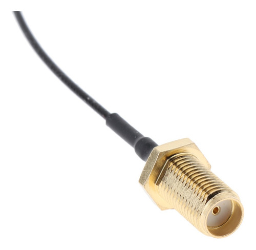 Cable De Antena Flexible Wifi Cable Coaxial De Negro 30cm