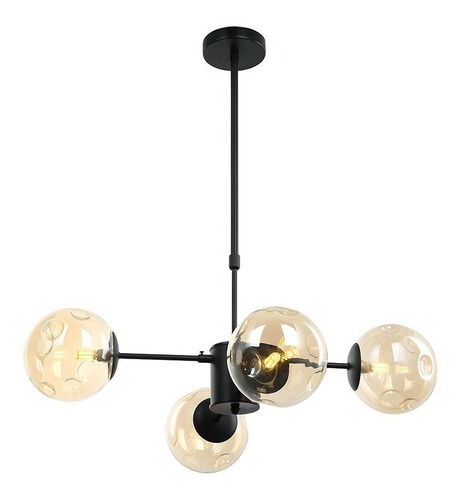 Imagen 1 de 1 de Lampara Colgante De Esferas Vintage 4 Luces