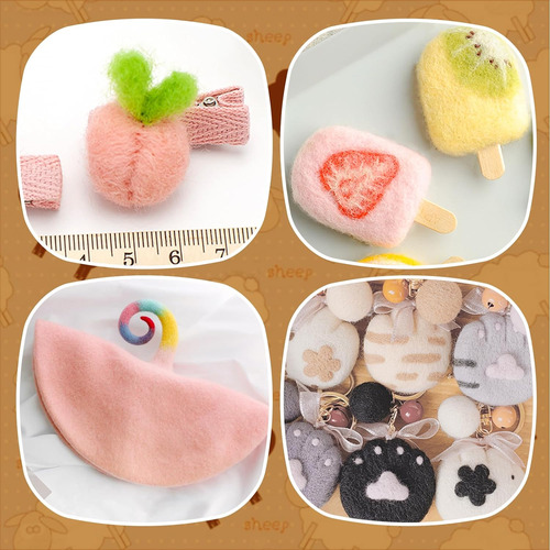 Lana De Ovino Para Fieltro, 200g, Manualidades Y Diy