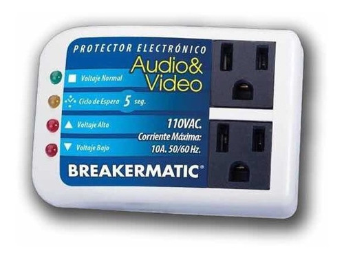 Protector De Voltaje Para Audio Y Video Breakermatic.