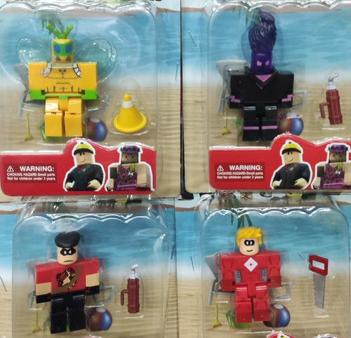 Set X4 Munecos Roblox Heroes Articulados Accesorios Juguetes Mercado Libre - coches y figuras roblox juguete serie accesorios amac orgcom