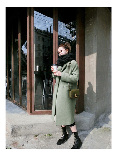 Gabardina Térmica De Invierno Para Mujer Abrigo Largo